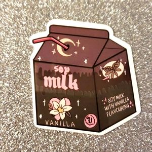 ART Waterproof Sticker Milk Carton